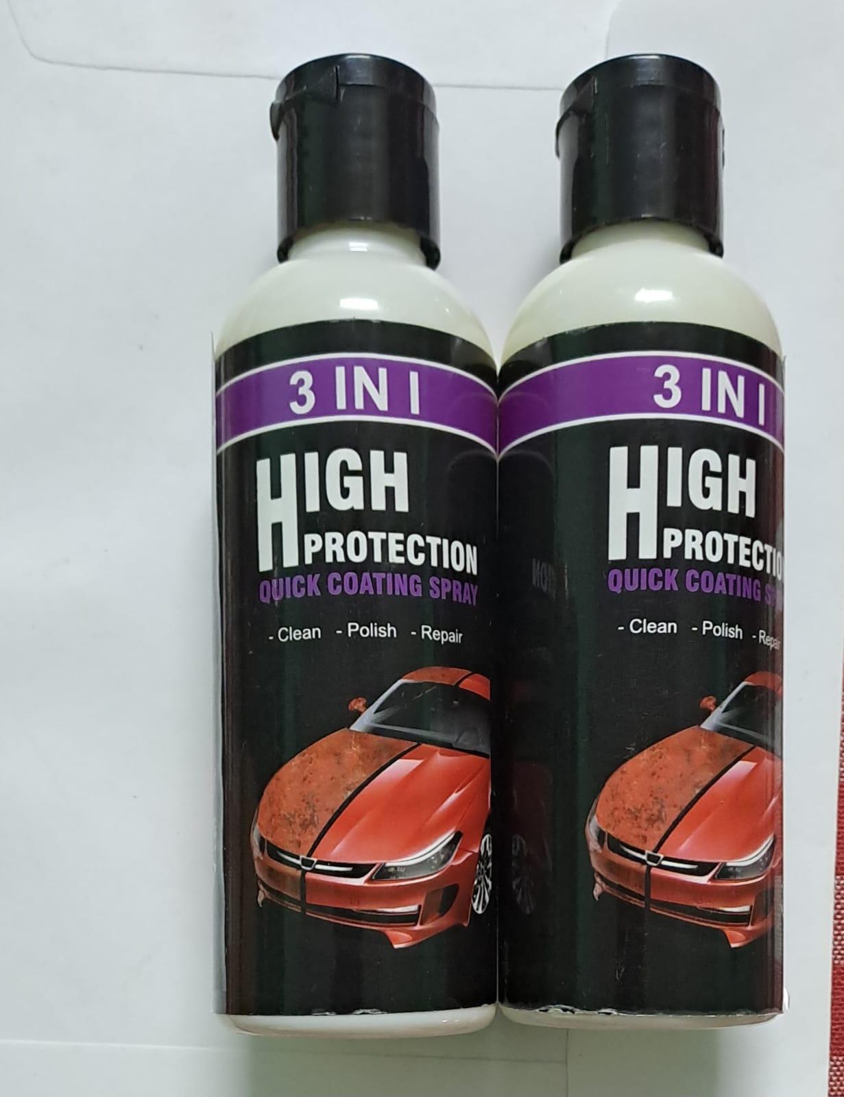 Showroom Shine Hydrophobic Nano Coating & Scratch Repair Spray (2-Pack) for Car and Bikes