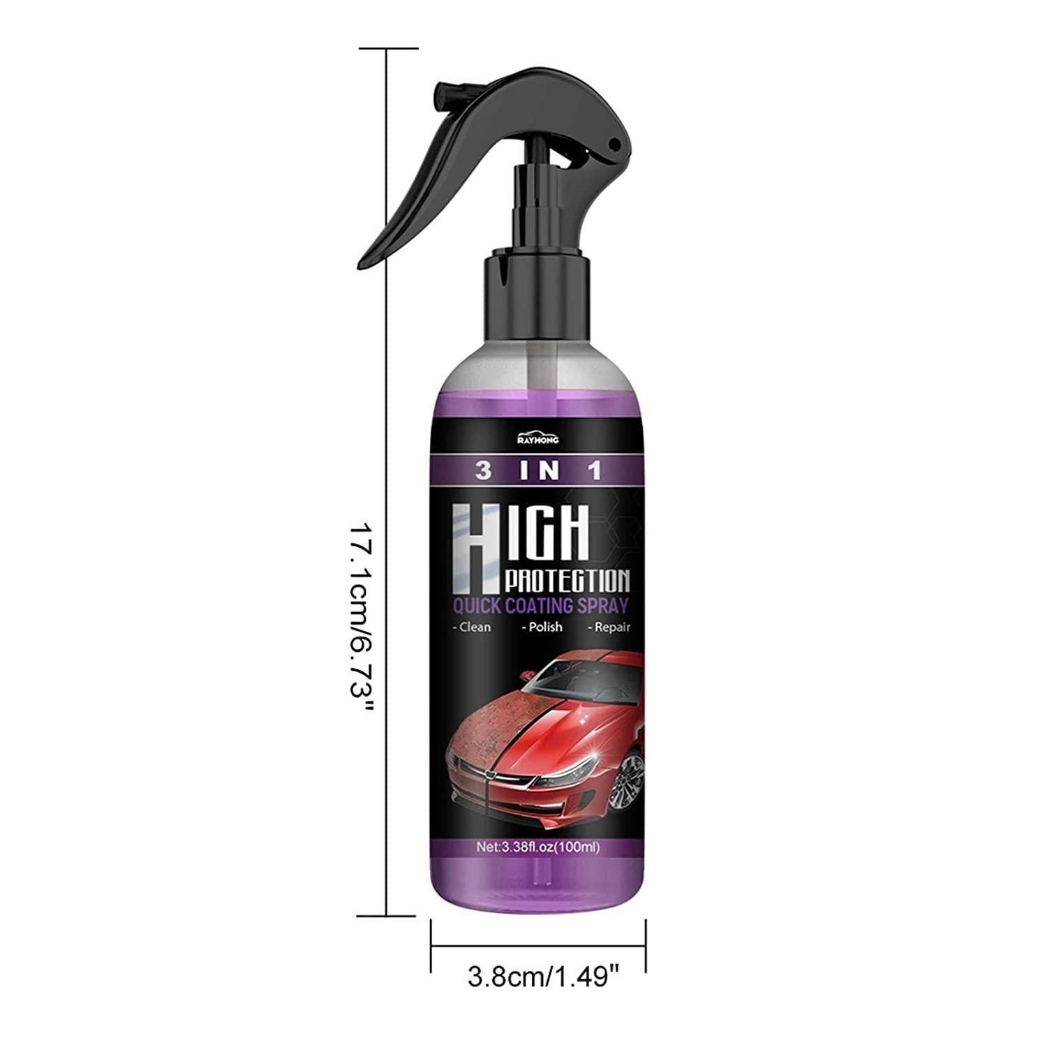 Showroom Shine Hydrophobic Nano Coating & Scratch Repair Spray (2-Pack) for Car and Bikes