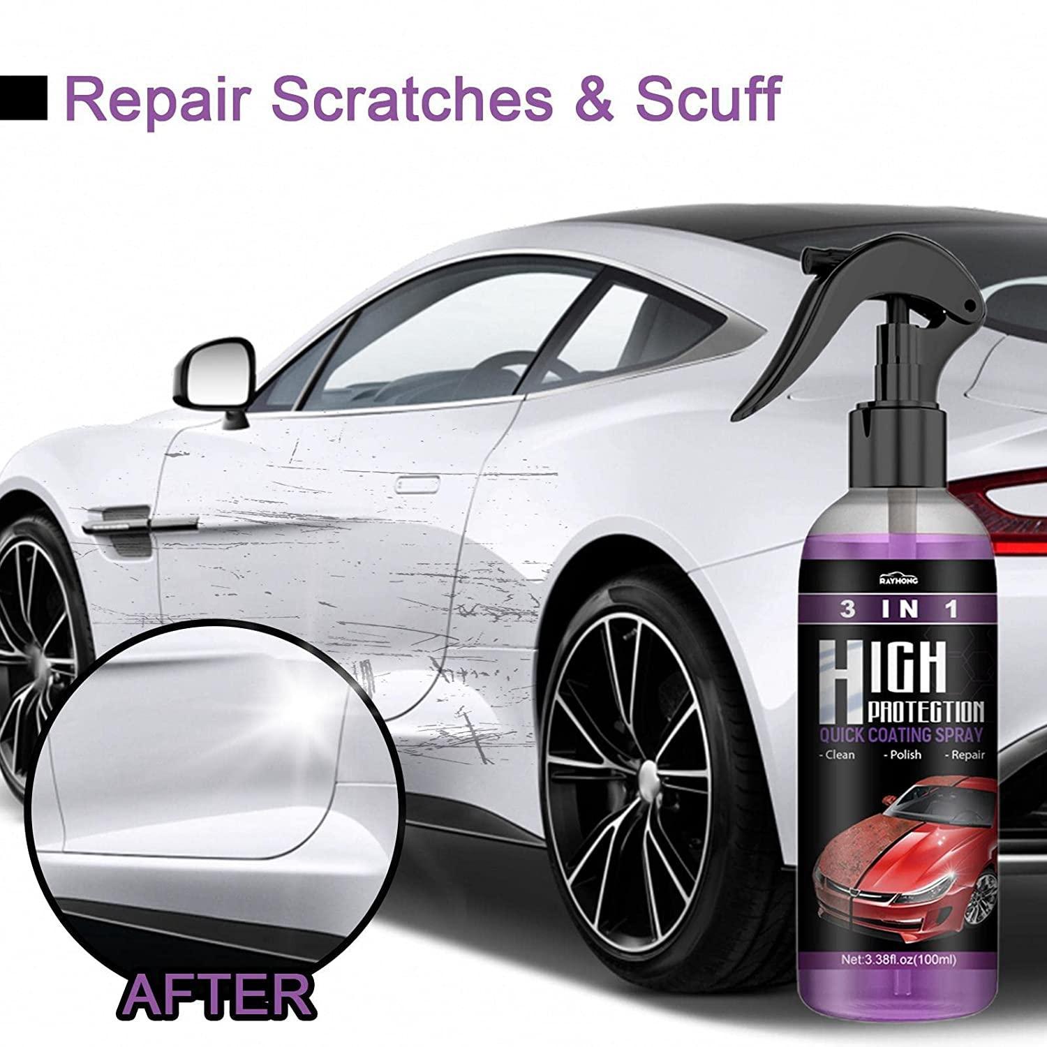 Showroom Shine Hydrophobic Nano Coating & Scratch Repair Spray (2-Pack) for Car and Bikes