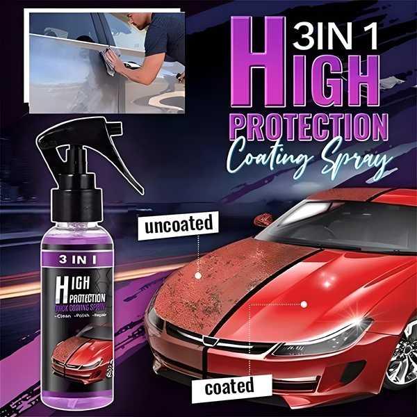 Showroom Shine Hydrophobic Nano Coating & Scratch Repair Spray (2-Pack) for Car and Bikes