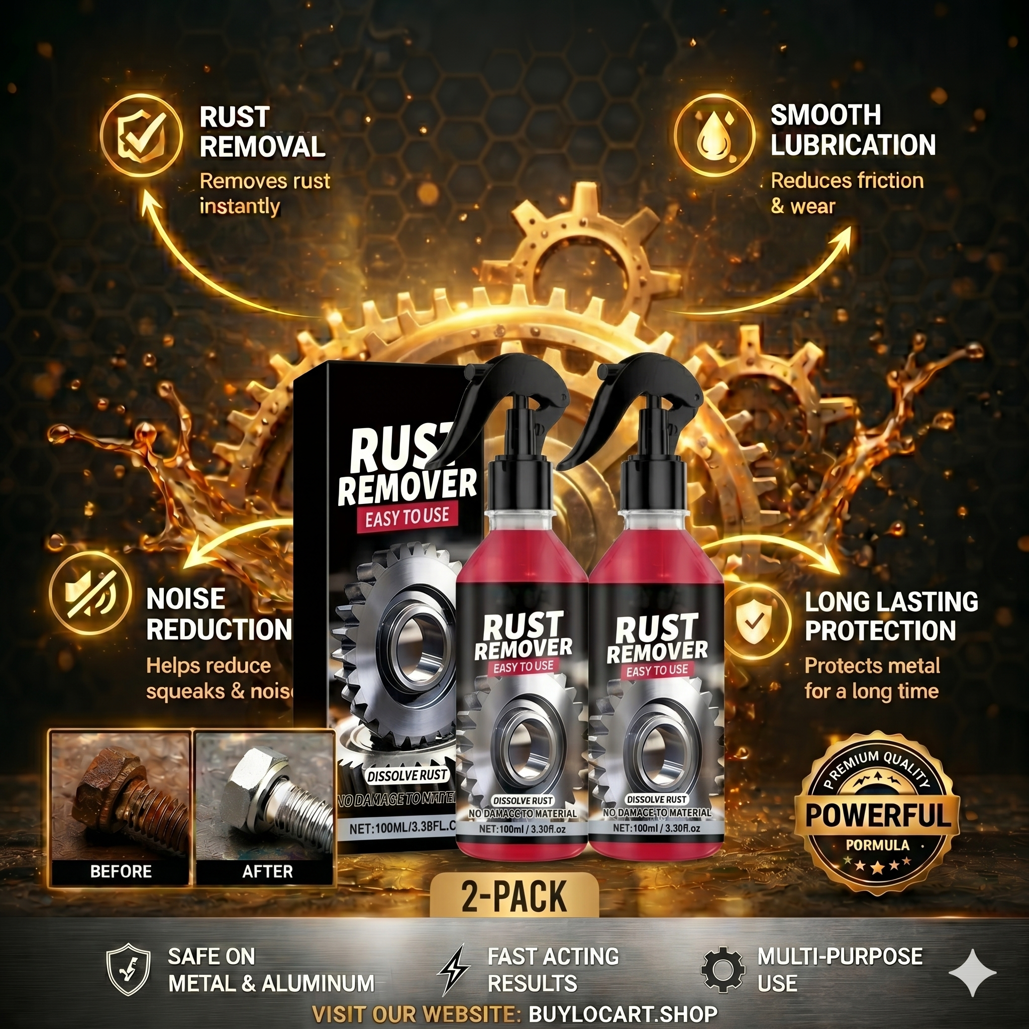 Multifunctional Metal Rust Remover (Buy 1 get 1 free)