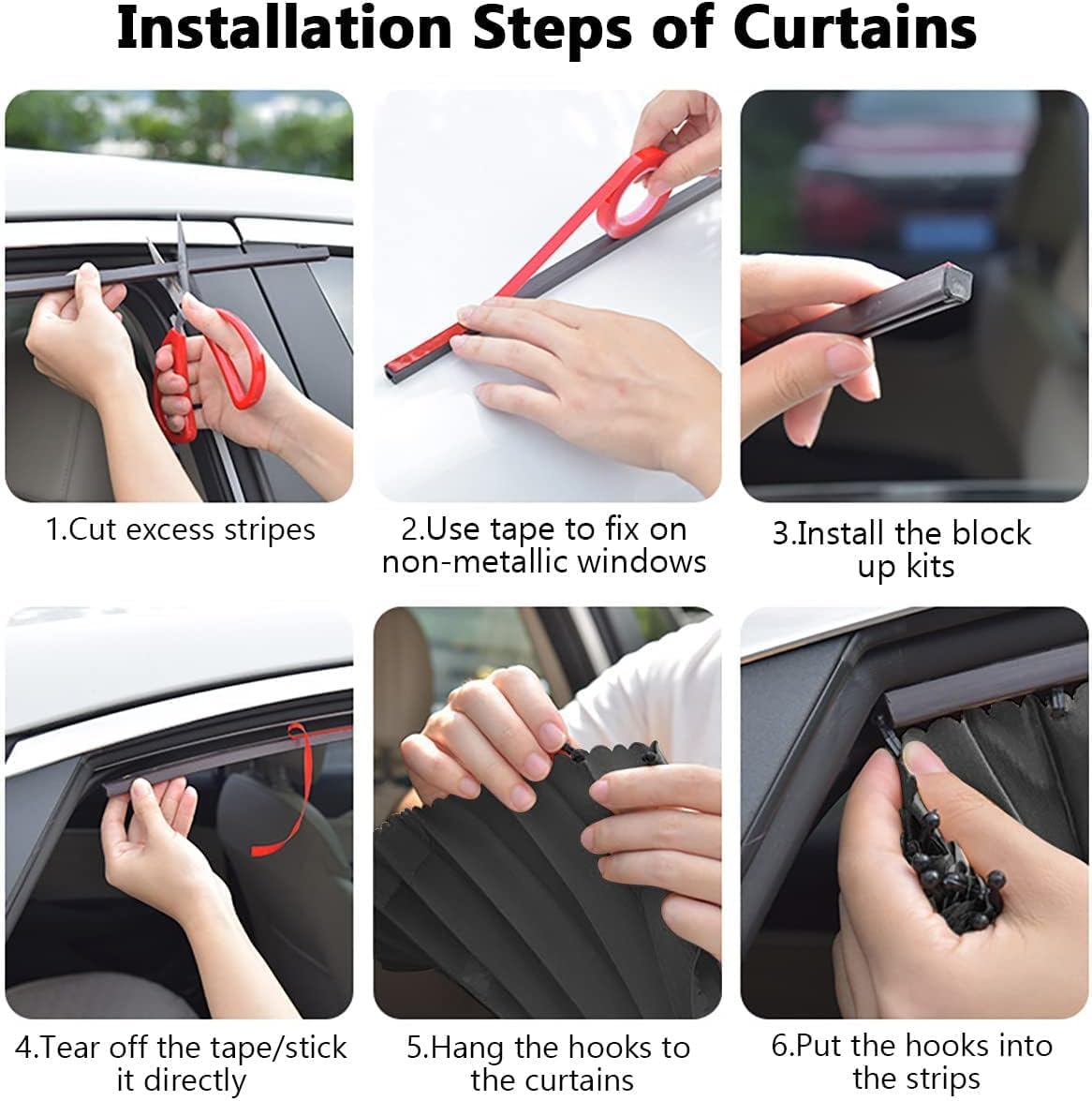 4 Pcs Curtain For Car Window